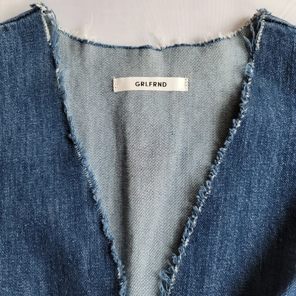NWT GRLFRND "Estelle" Denim Dress - size XS - Picture 2 of 10